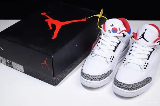 Rep Kickmax Korea Jordan Retro Seoul Air 3 AV8370-100 0323